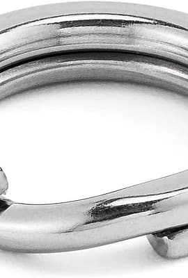 Alwonder 100-Pack Fishing Split Rings Stainless Steel L... Alwonder 100-Pack Fishing Split Rings Stainless Steel L...