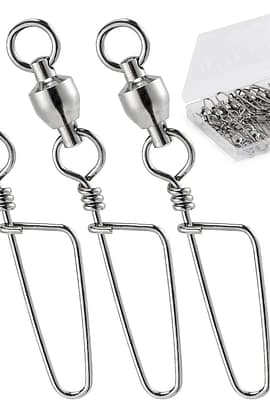 Dr.Fish 20 Pack Fishing Snap Swivels Ball Bearing Swive... Dr.Fish 20 Pack Fishing Snap Swivels Ball Bearing Swive...